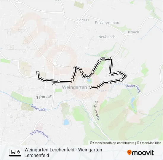 6 Bus Line Map