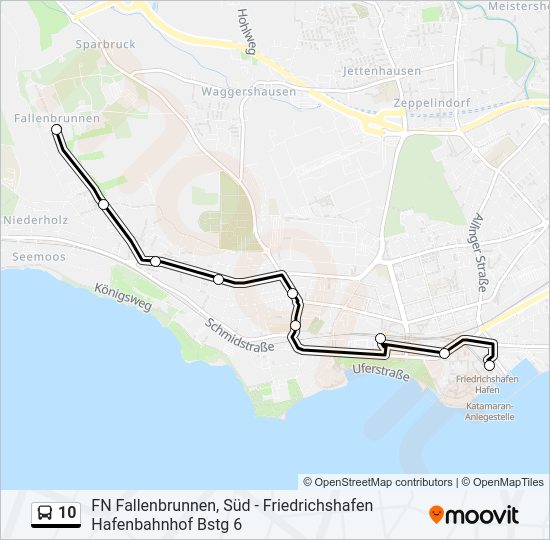 10 Bus Line Map