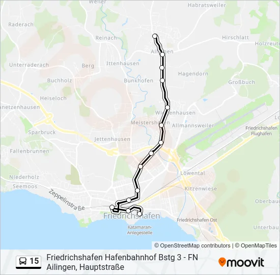 15 Bus Line Map