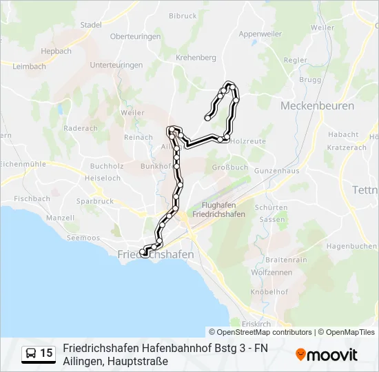 15 Bus Line Map