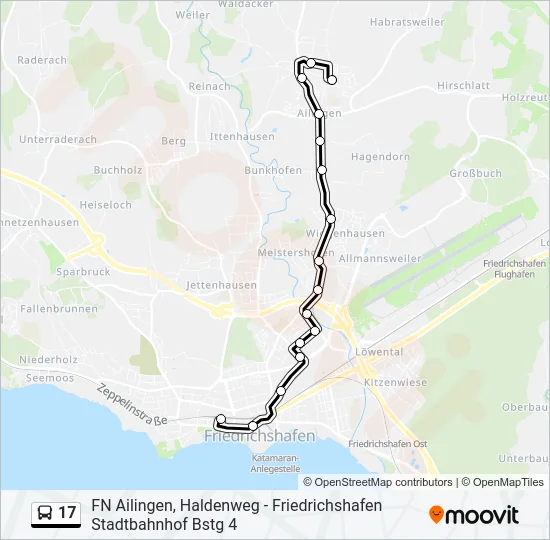 17 Bus Line Map