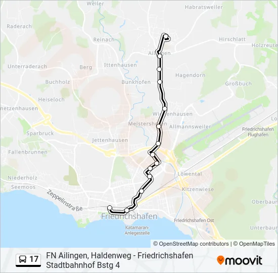17 Bus Line Map