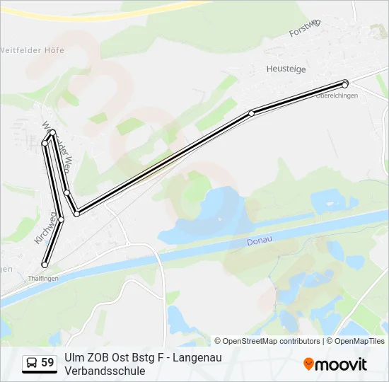 59 Bus Line Map