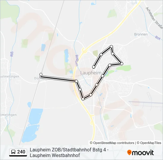 240 Bus Line Map