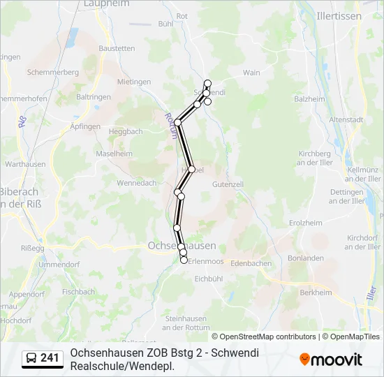 241 Bus Line Map