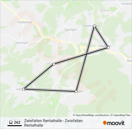 262 Bus Line Map