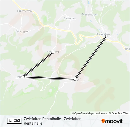 262 Bus Line Map