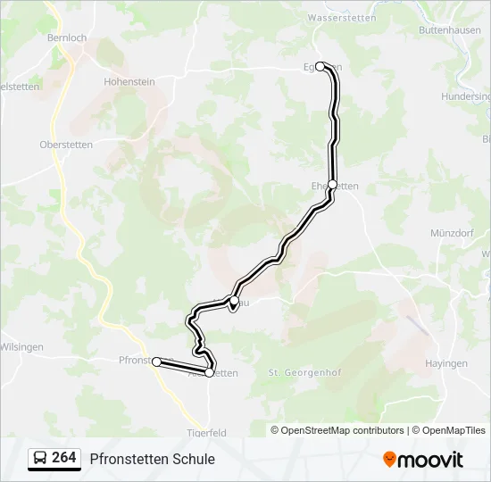 264 Bus Line Map
