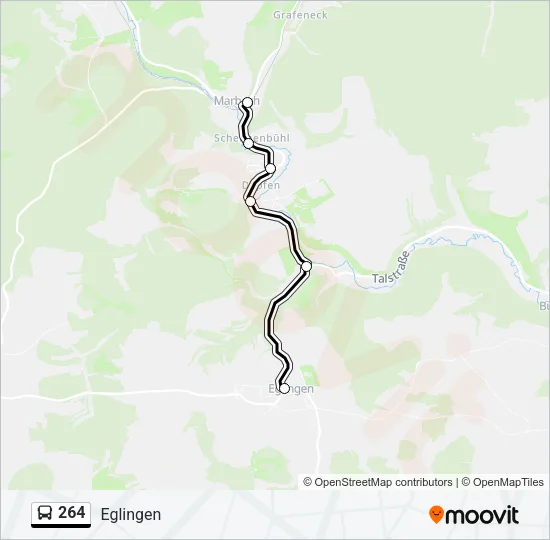 264 Bus Line Map
