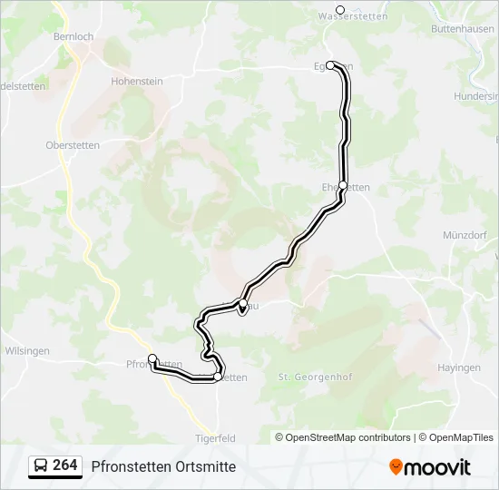 264 Bus Line Map