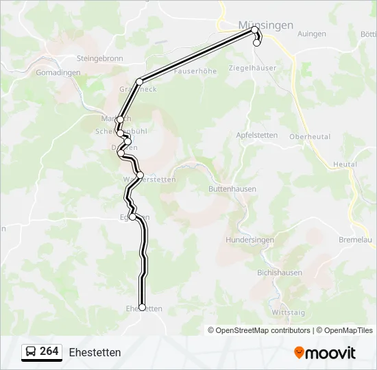 264 Bus Line Map