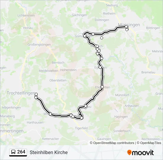 264 Bus Line Map