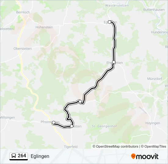 264 Bus Line Map