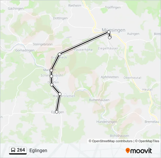264 Bus Line Map