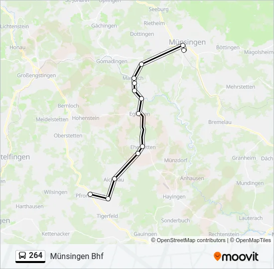 264 Bus Line Map