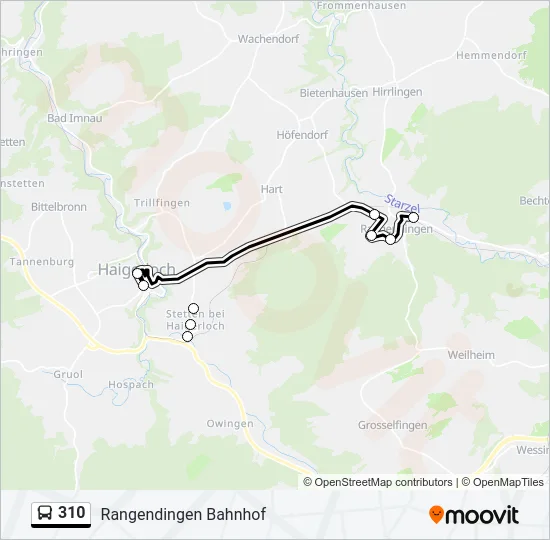 310 Bus Line Map