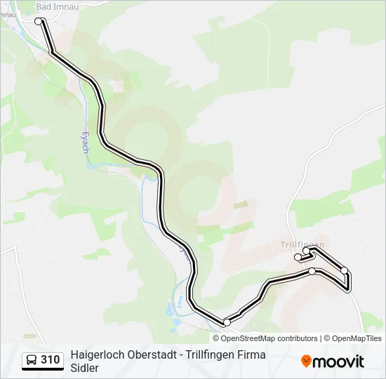 310 Bus Line Map