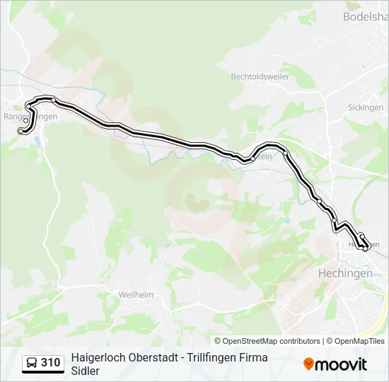 310 Bus Line Map