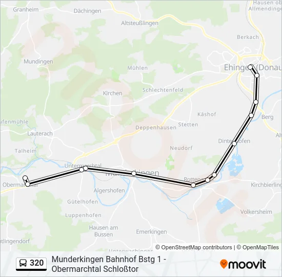 320 Bus Line Map
