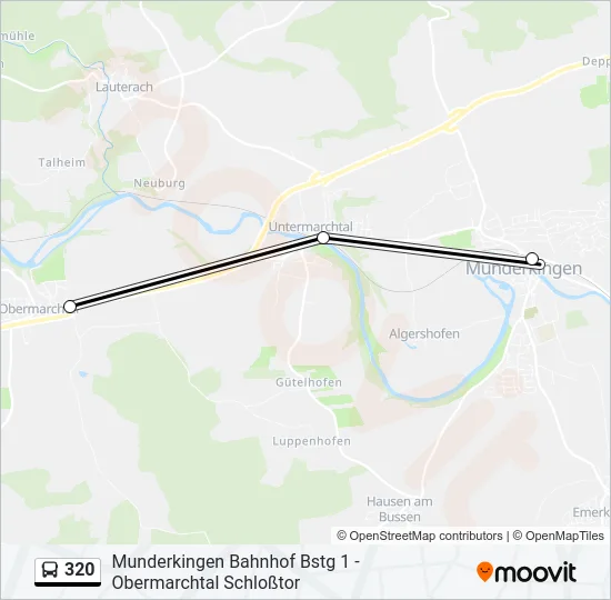320 Bus Line Map