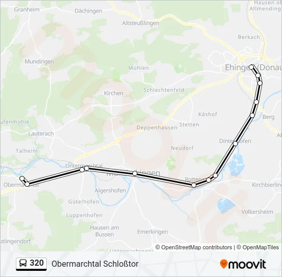 320 Bus Line Map