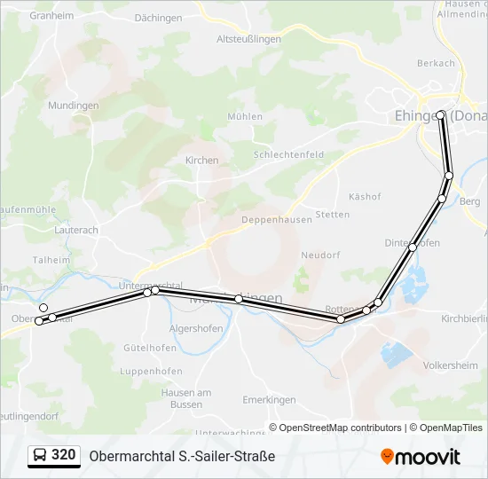 320 Bus Line Map