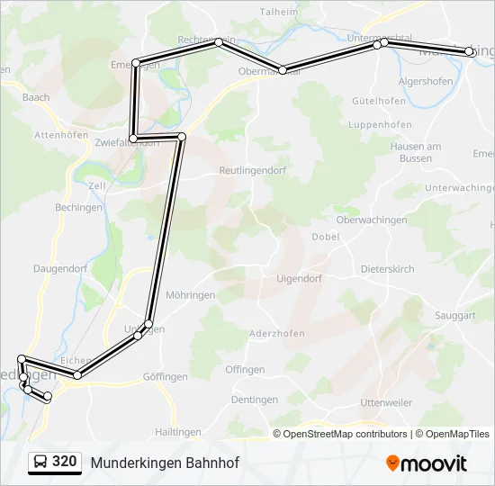320 Bus Line Map
