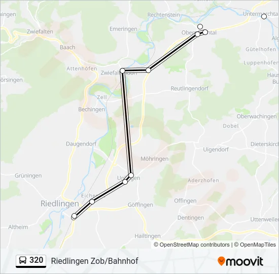 320 Bus Line Map