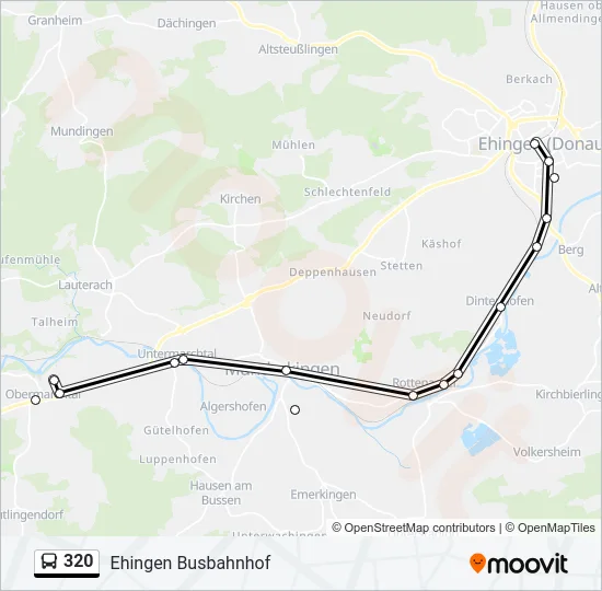 320 Bus Line Map