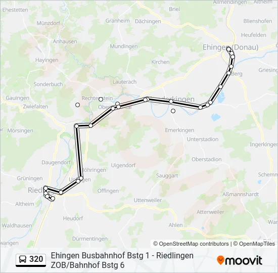 320 Bus Line Map