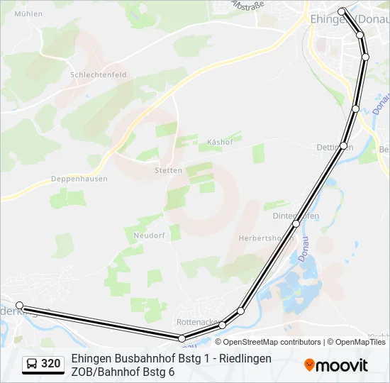 320 Bus Line Map