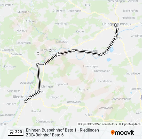 320 Bus Line Map