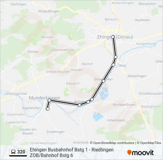 320 Bus Line Map