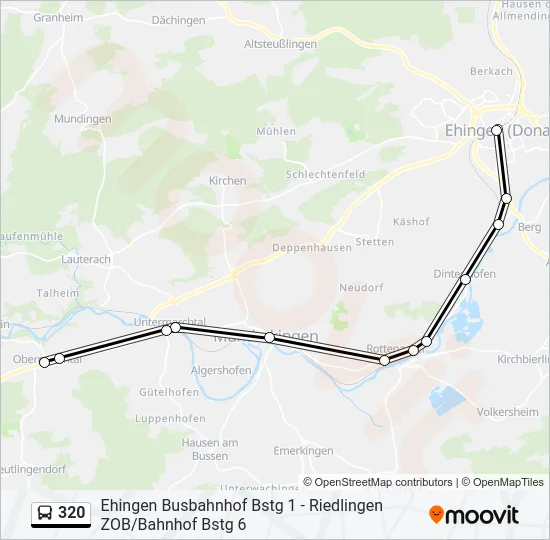 320 Bus Line Map