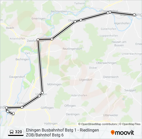 320 Bus Line Map