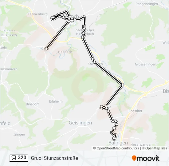 320 Bus Line Map