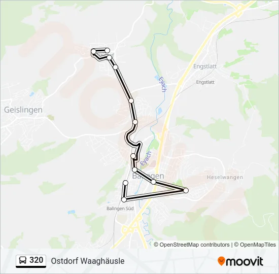 320 Bus Line Map