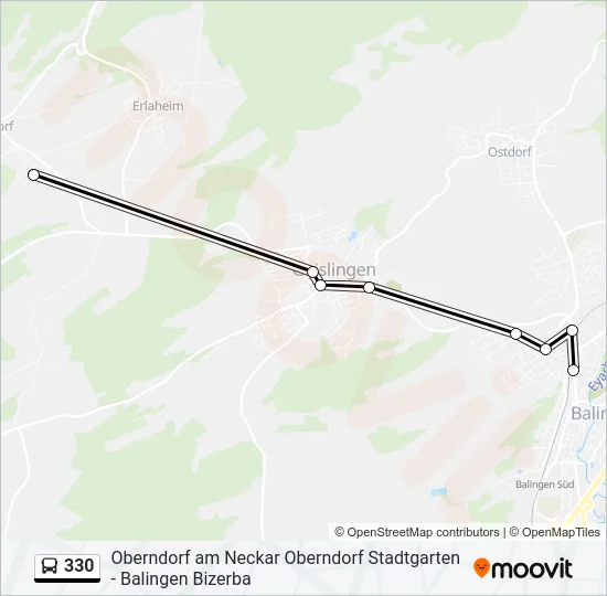 330 Bus Line Map