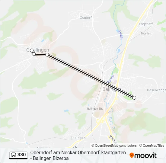 330 Bus Line Map