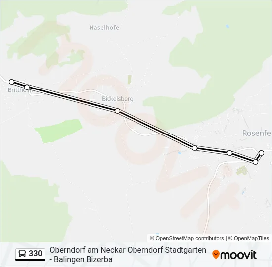 330 Bus Line Map