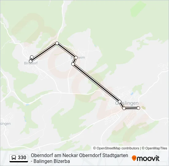 330 Bus Line Map