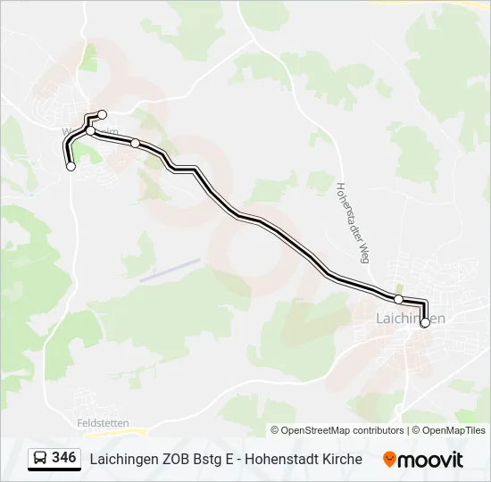 346 Bus Line Map