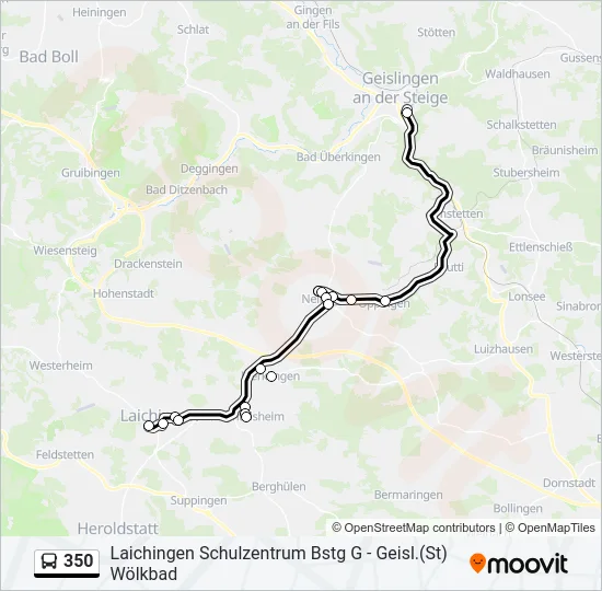 350 Bus Line Map