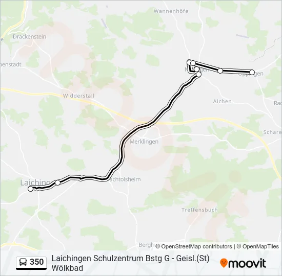350 Bus Line Map