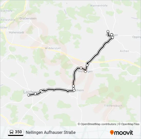 350 Bus Line Map