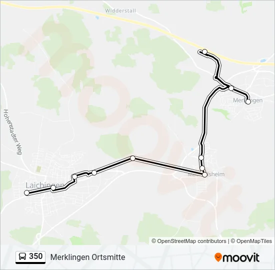 350 Bus Line Map