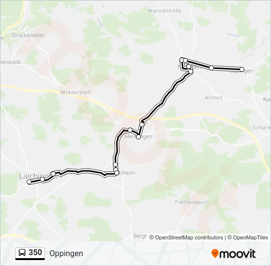 350 Bus Line Map