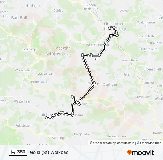 350 Bus Line Map