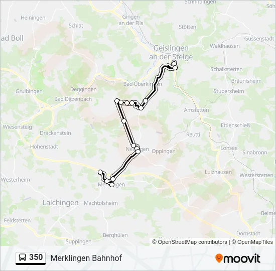 350 Bus Line Map