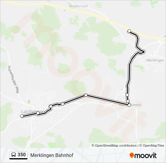 350 Bus Line Map